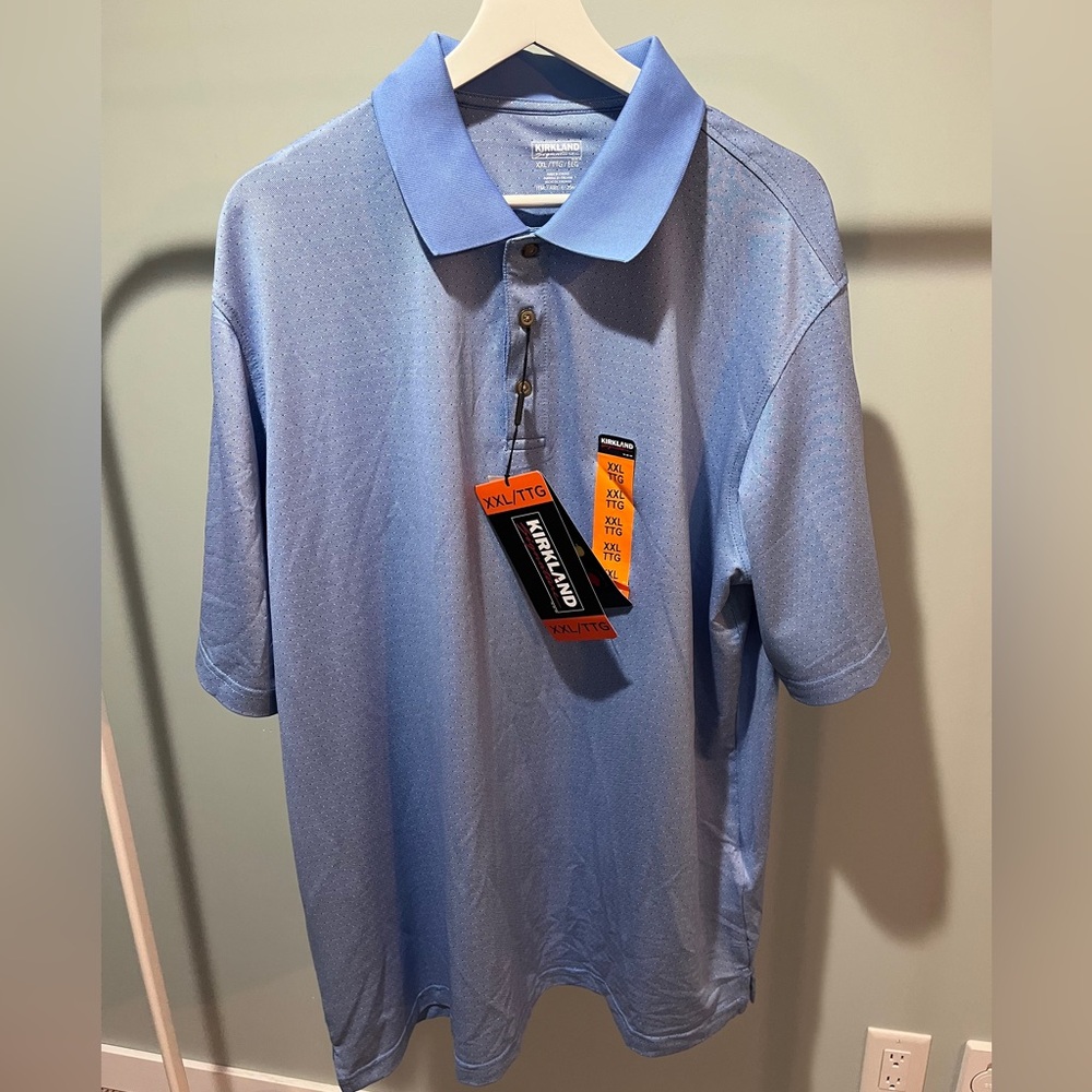 Kirkland Signature Light Blue Men's Polo